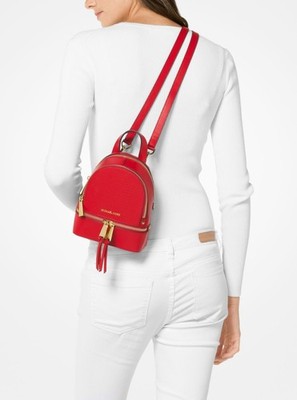 MICHAEL KORS Rhea Mini Perforated Leather Backpack BRIGHT  display picture 3