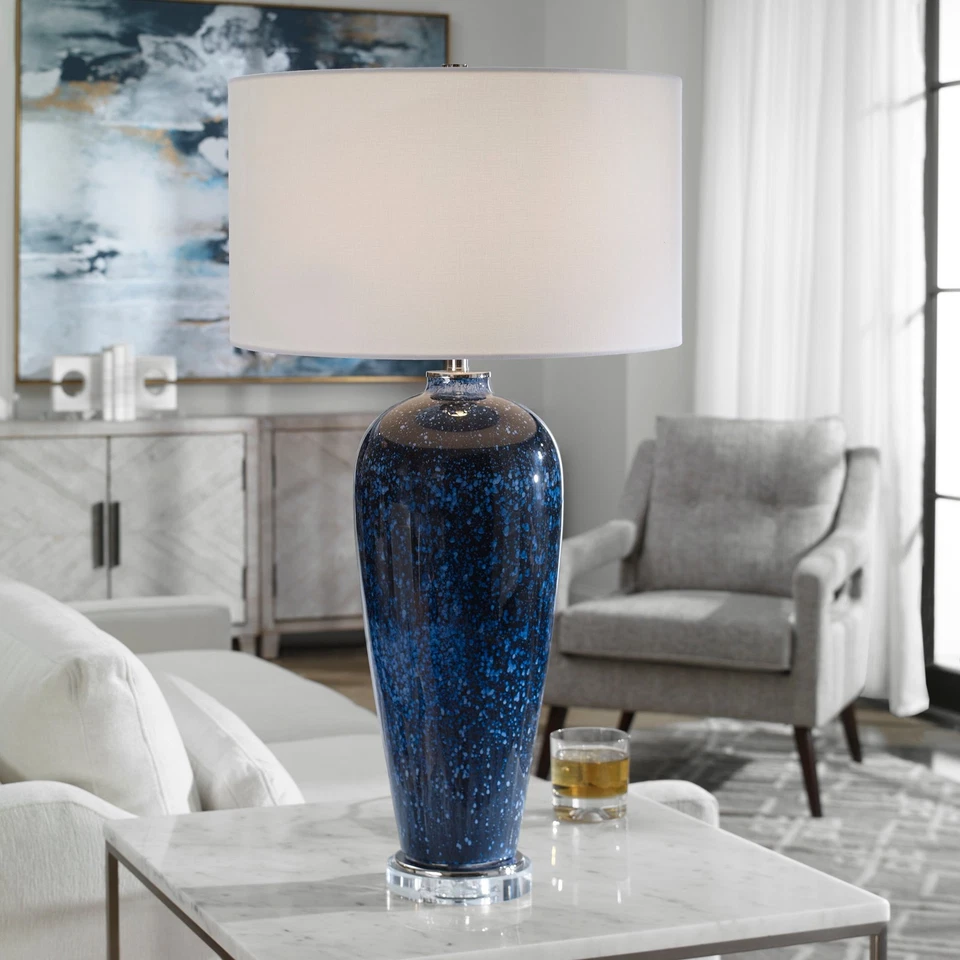 Uttermost 28481-1 Stargazer Cobalt Navy Table Lamp - Image 2 of 4