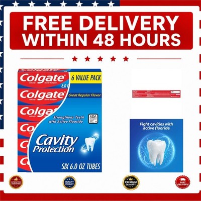 Colgate Cavity Protection Fluoride Toothpaste 6 Pack Mint 6 oz