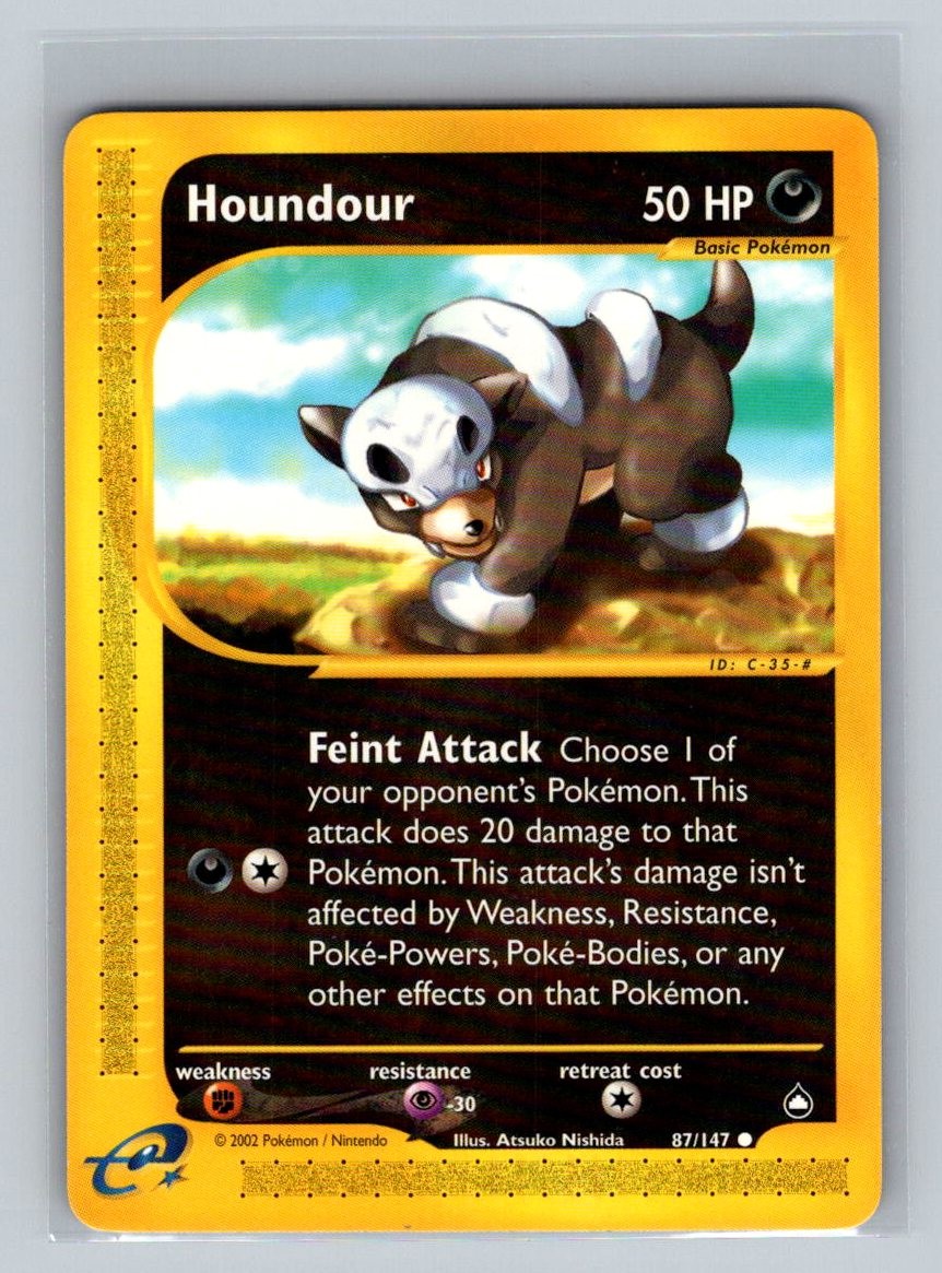 Houndour (87) Common Pokemon TCG Aquapolis 087/147 NM