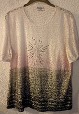 Seidel Shirt Strass Kurzarm Glitzer 40