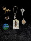 What's That? Crazy lot with keychain, charms, BSA and GSA items — photo 1