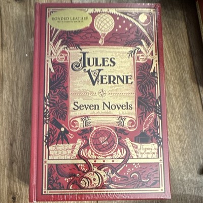 Jules Verne Jules Verne: Seven Novels HC Bonded Leather Ribbon Marker B&N 2010