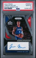 ✨ PSA 10 2023 Panini Prizm JORDAN MILLER Rookie RC Signatures Auto Autograph QTY