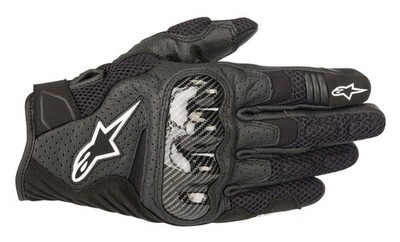 Motorrad Handschuh Alpinestars SMX-1 Air V2 Farbe: Schwarz Gr: L