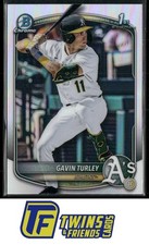 2025 Bowman Draft #BDC-28 Gavin Turley Chrome Refractor