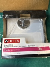 Delta Faucet 759460 Trinsic Collection Towel Ring - Chrome