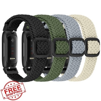 FTYQUEE 4 Pack Braided Straps for Fitbit Inspire 3/2/HR/Ace 3/2