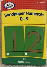 Didax DD-210828 Tactile Sandpaper Numerals