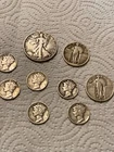 90% Silver  Dimes Circulated  Face Value $1.60 half dollar 2quarters. You grade
