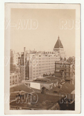 OLD PHOTO THE BRITISH SASOON HOUSE SHANGHAI CHINA VINTAGE c.1930