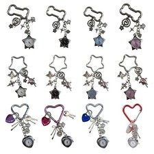 Elegant Star Designs Keychain for Bag Wristwatch Alloy Sturdy Jewelry Accessory