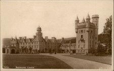 RPPC Balmoral Castle Aberdeenshire Scotland vintage postcard x985