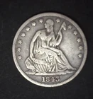 1843 Seated Liberty Silver Half Dollar 50 Cents Fifty