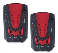 2PCS Radar Detectors for Cars, 360  GPS Speed Safe 16 Band Voice Alert,1080p ...