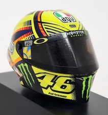 Minichamps 1/8 Valentino Rossi MOTOGP 2015 AGV Moto GP Crash Helmet Case