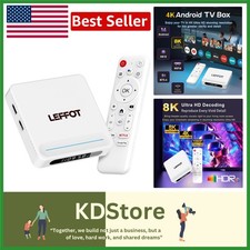 Android TV Box 2025 4K UHD 8K Streaming Device 4GB RAM 128GB WiFi 6 HDR