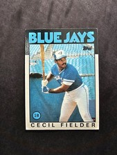 1986 Topps Cecil Fielder 🔥 Rookie Card #386 Toronto Blue Jays All-Star