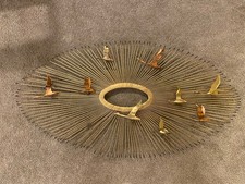 Possible Curtis Jeré MCM/Modern/Brutalist Birds In Flight Sunburst Sculpture