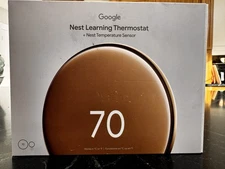 Google Nest Learning Thermostat 4th Gen Polished Gold Temperature Sensor