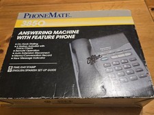 Vintage 1990s Phone-Mate Model 3850 - 2 LINE Telephone Answering Machine