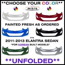 NEW FRONT BUMPER FOR 2011-2013 ELANTRA SEDAN KOREAN CHOOSE YOUR COLOR HY1000193