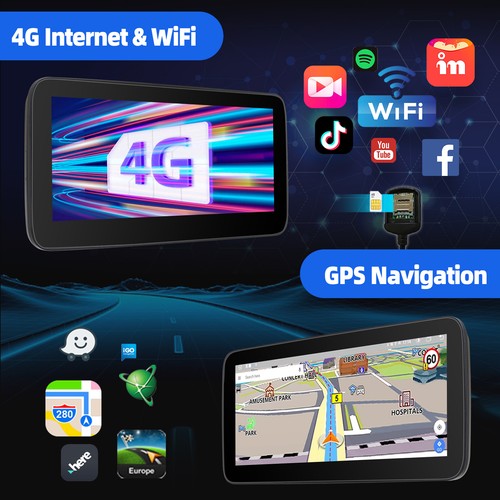 Apple Carplay 6+128GB Android 13 Car Stereo GPS For Mercedes Benz C W204 2007-10 - Bild 11 von 18