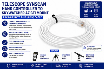 TELESCOPE HAND CONTROLLER - SKYWATCHER MOUNT DATA CABLE