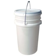 Zoro Select Gn2170-Cdl Pail, Open Head, Round, 7 Gal, Pe, Natural, Gn2170-Cdl