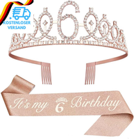 Geburtstagskrone MäDchen - Geburtstag 6 Jahre MäDchen, Birthday Girl, Geburtstag