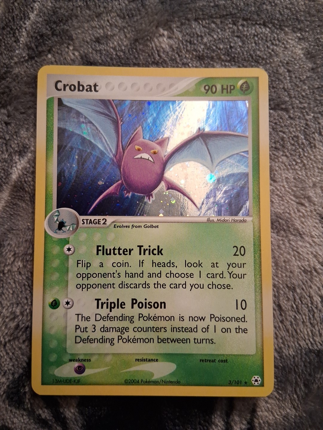 Crobat 3/101 Hidden Legends Holo NM