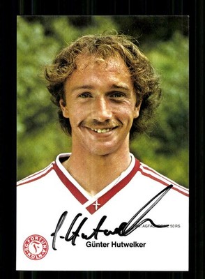 Günter Hutwelker Autogrammkarte Fortuna Köln 1985-86 Original Signiert