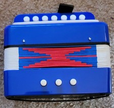 Blue Accordion Kids Musical Toy in Box