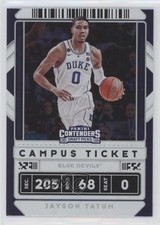2020-21 Panini Contenders Draft Picks Campus Ticket Jayson Tatum #8 04jd