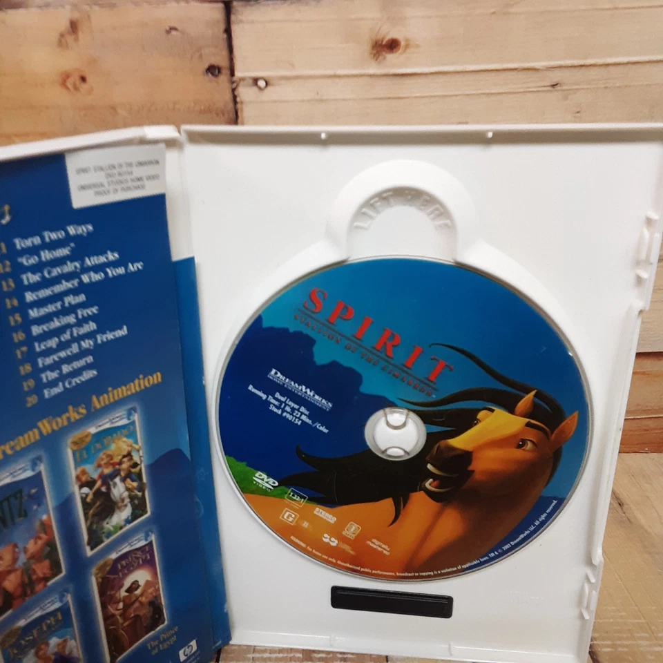 Spirit Stallion Of The Cimarron DVD Used DreamWorks Animated Family  - Image 4 of 4