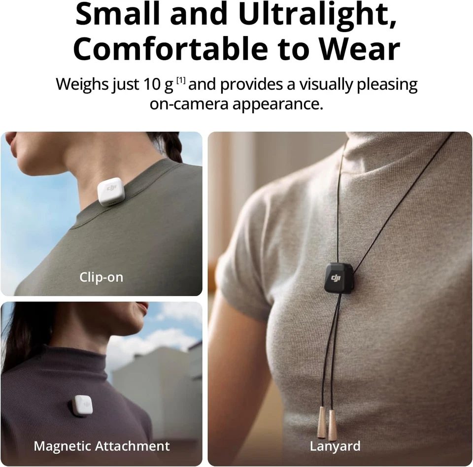 DJI Mic Mini Wireless Microphone 2 TX + 1 RX Wireless Receiver for Mobile Phones - Image 4 of 4