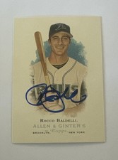 2006 Topps Allen & Ginters Rocco Baldelli #224 Tampa Bay Rays Signed Autograph