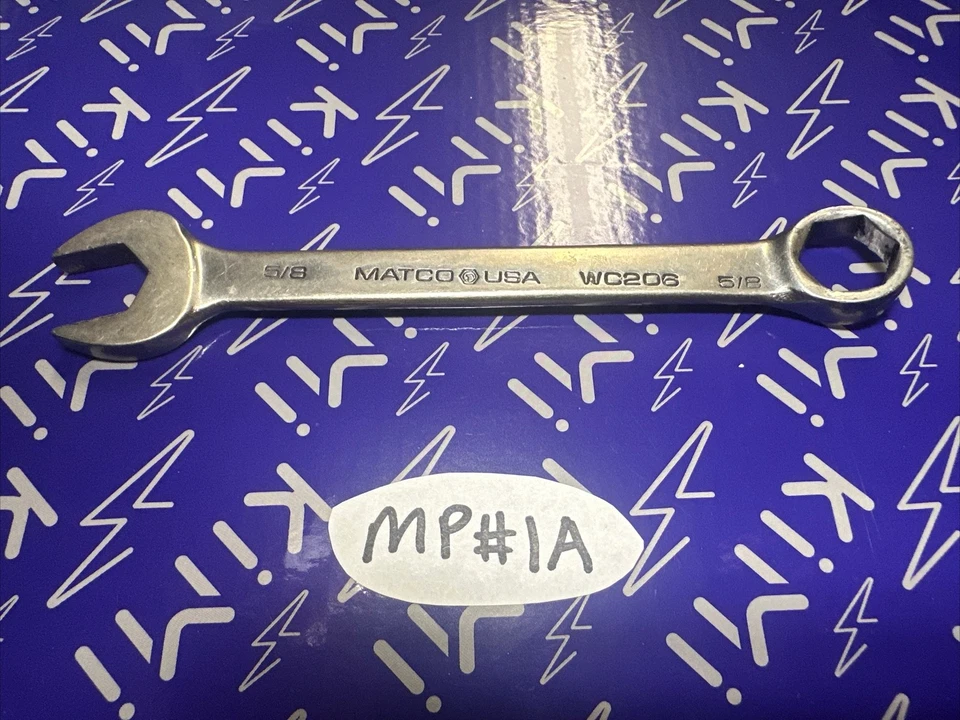 Matco Tools 5/8" 6 Point Combination Wrench No. WC206 USA - Image 2 of 4