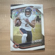 2025 Panini Prizm DJ Moore #92 Disco Prizm Chicago Bears NFL Football Card