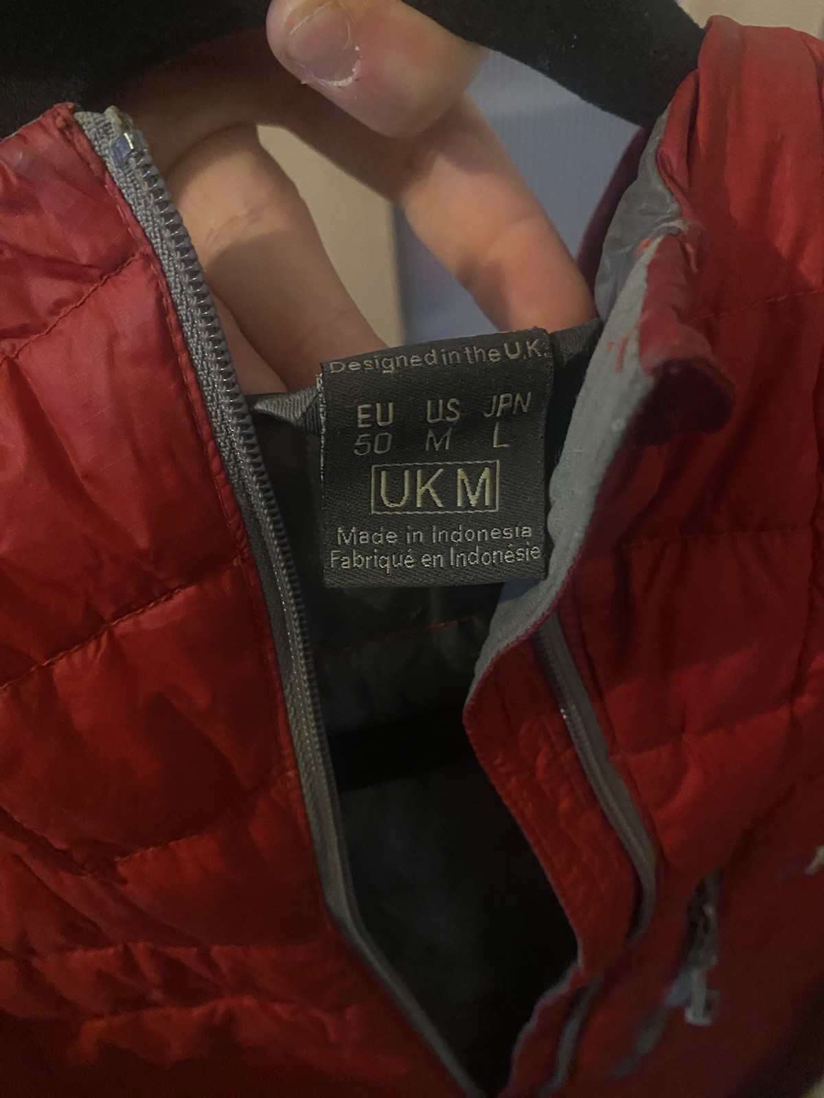 Rab Microlight Red Down Jacket – Medium – Broken … - image 6