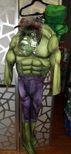 RUBIES MARVEL AVENGER THE 3PC. THE HULK COSTUME AND PLUSH GLOVES LARGE:12/14