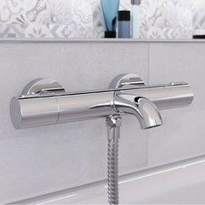 Badewannenarmatur mit Thermostat Wannenarmatu...