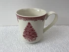 Johnson Brothers Old Britain Castles Christmas Mug Red Tree Maufacturer Flaw Rea
