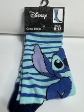 LILO  STITCH Disney - Men's crew socks - Stripes size 9-13 - NWT