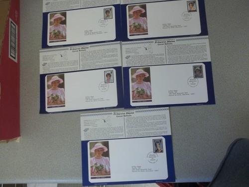 Princess Diana First day Covers Worldwide Tributes inc 5 Great Britain covers - Picture 2 of 12