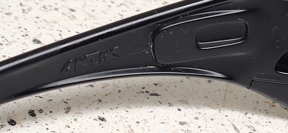 Oakley Antix Matte Black Frames Black Lenses  Used Heavy Wear - Image 3 of 4