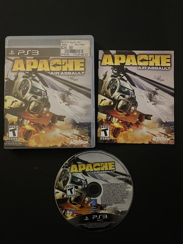 Apache: Air Assault PS3 Game (Sony PlayStation 3, 2010) Complete w/Manual