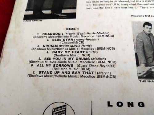 THE SHADOWS-THE SHADOWS SCX3414 (1961) (STEREO) RRPG - Picture 3 of 8