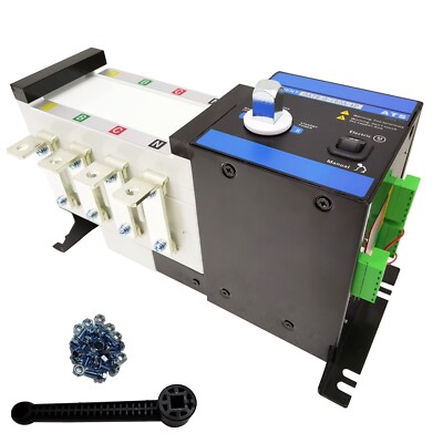 Intelligent ATS Dual Power Automatic Transfer Switch 4P 100A Generator Parts