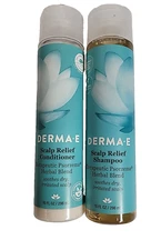 Derma E Scalp Relief SET OF Shampoo & CONDITIONER with Psorzema Herbal Blend